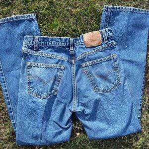 the Levi 517 Bootcut Blue Jeans 34x34